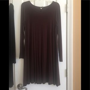 Two long sleeve swing dresses